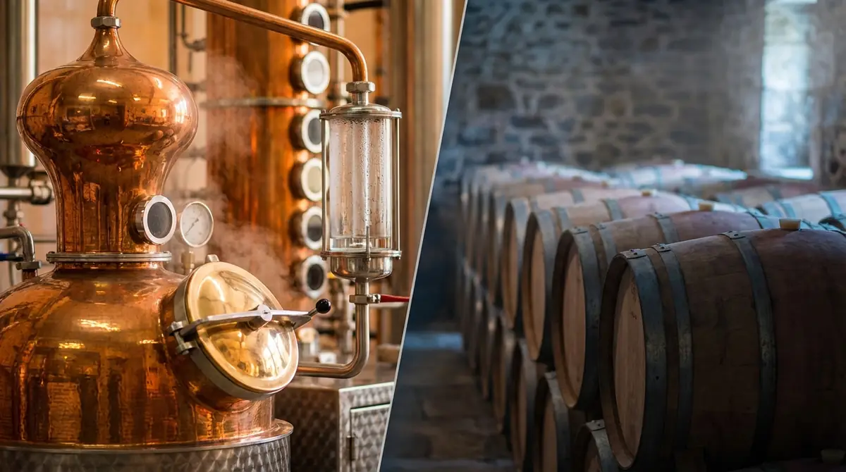 製造工程の違い｜蒸留と熟成のプロセスを比較