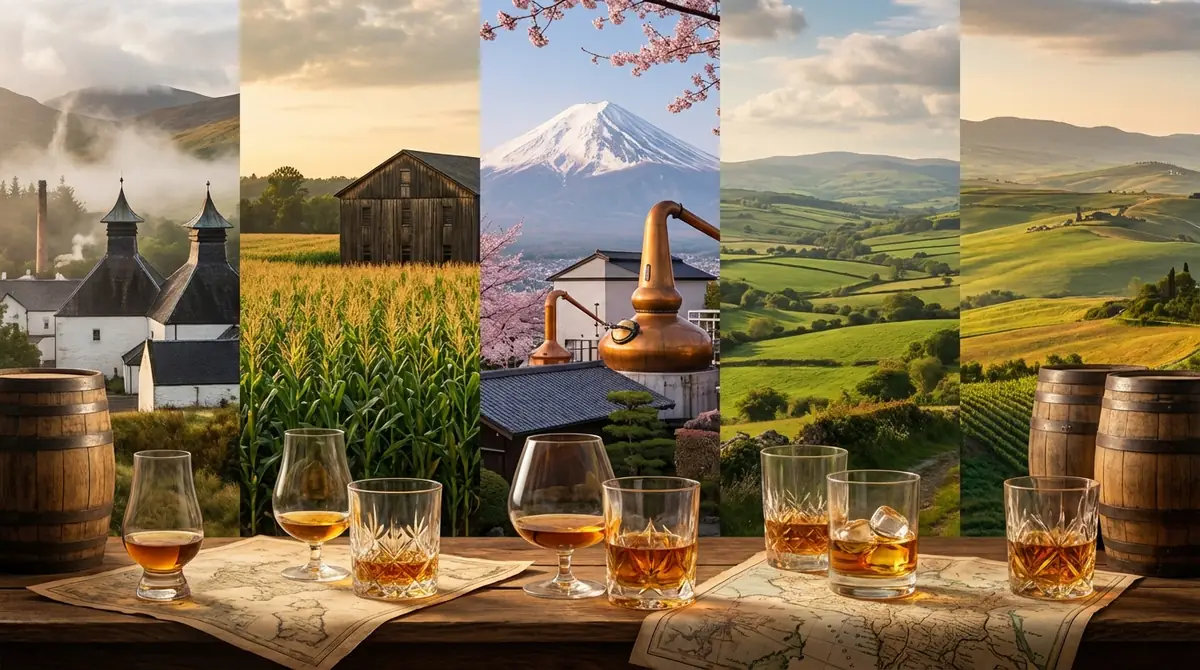 5大ウイスキー産地の歴史|スコッチ・バーボン・ジャパニーズの違い