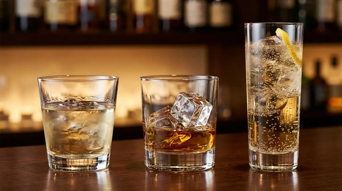 水割り・ロック・ハイボールの違い【比較表付き】