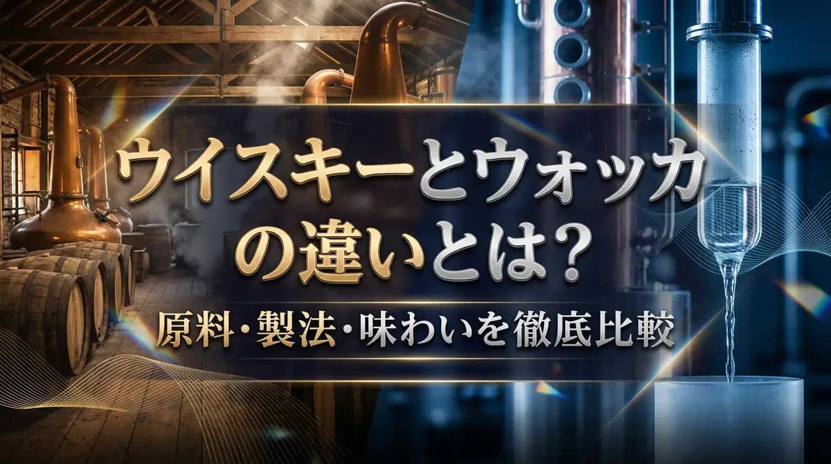 ウイスキーとウォッカの違いとは？原料・製法・味わいを徹底比較