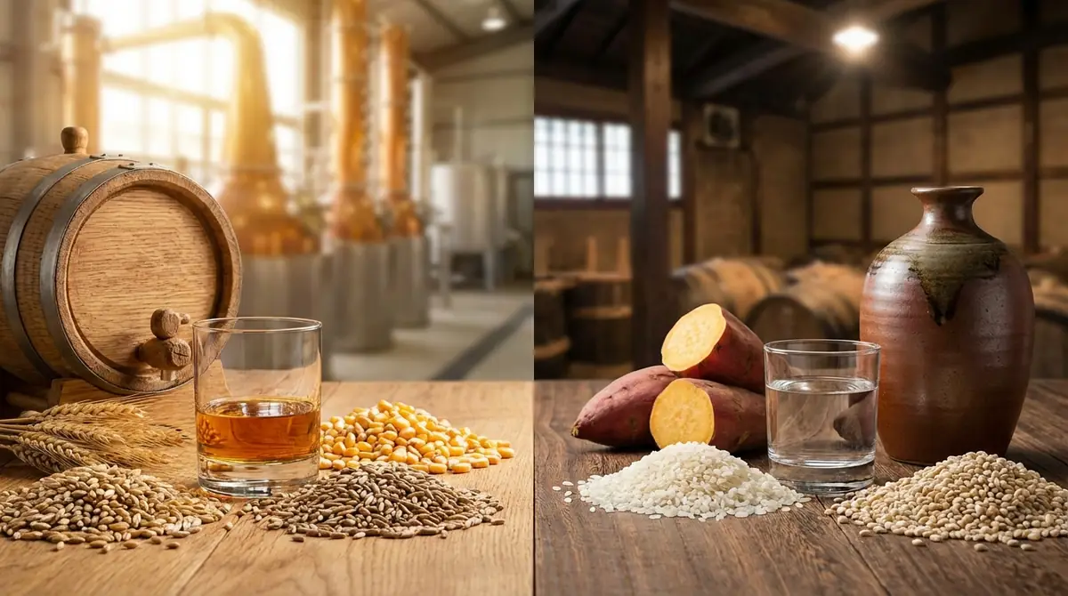 ウイスキーと焼酎の違い①|原料