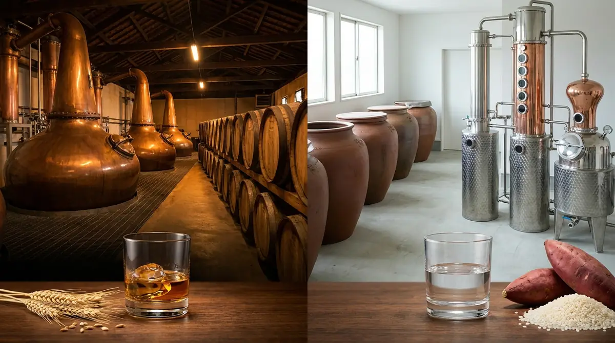 ウイスキーと焼酎の違い②|製法と熟成