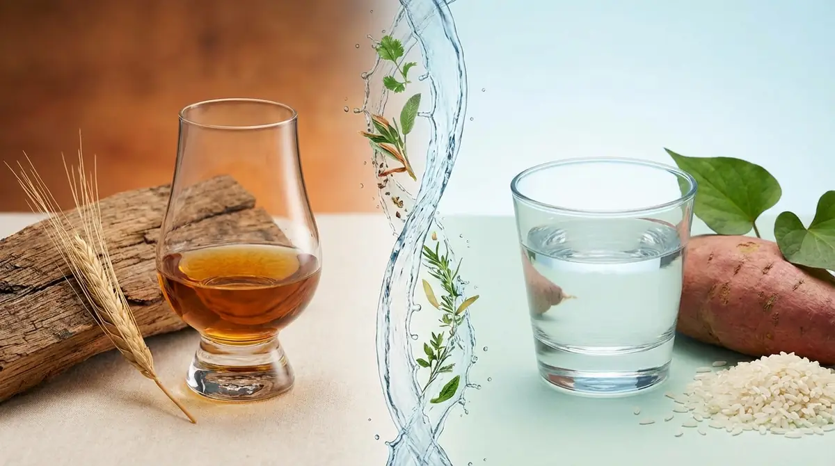 ウイスキーと焼酎どっちが体にいい?健康面の違いを比較