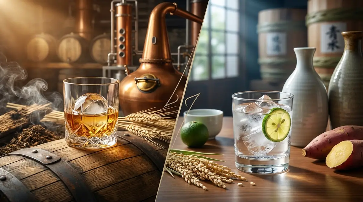 あなたに合うのはどっち?ウイスキー・焼酎タイプ別診断