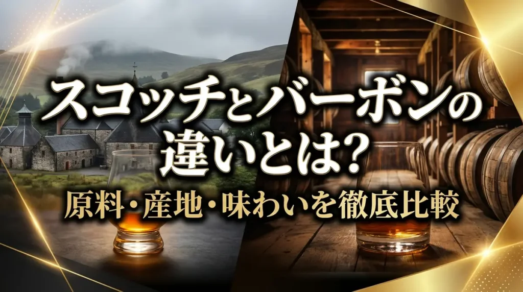 スコッチとバーボンの違いとは？原料・産地・味わいを徹底比較