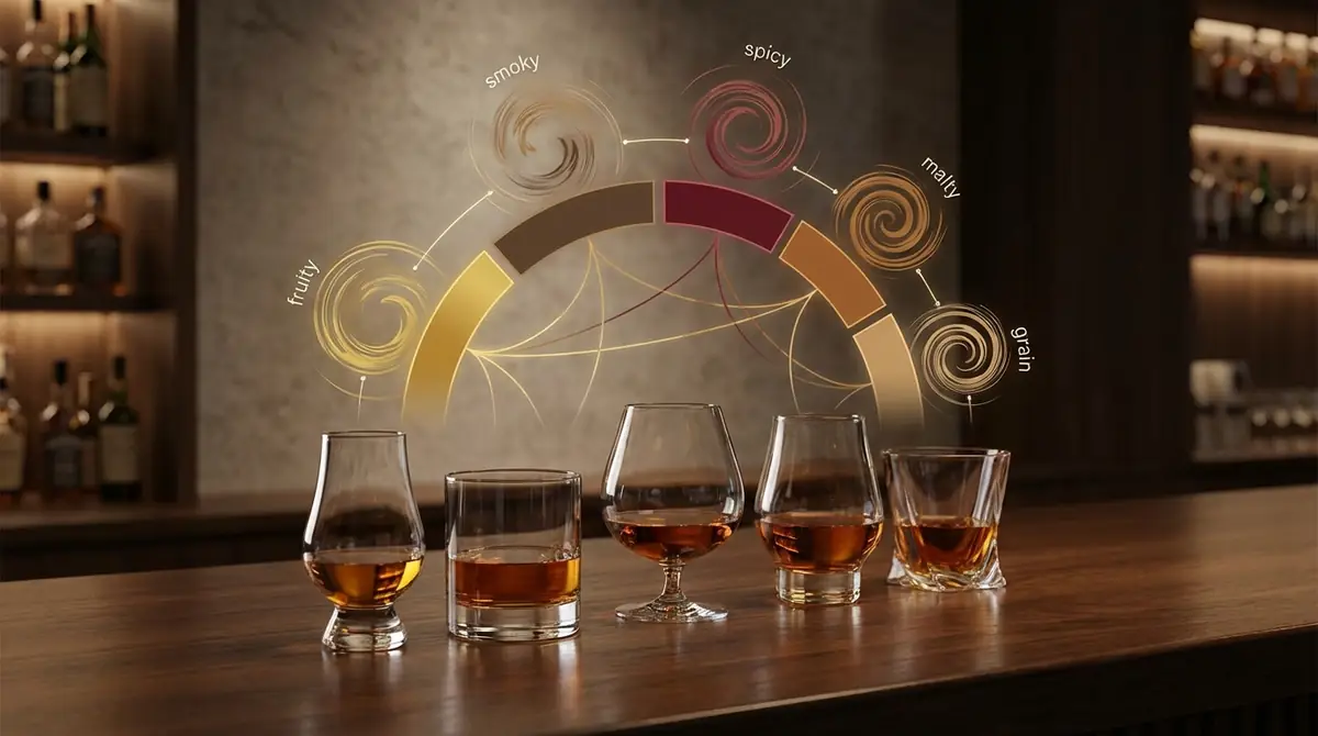 5大ウイスキーの味傾向｜産地別の特徴をチャートで解説