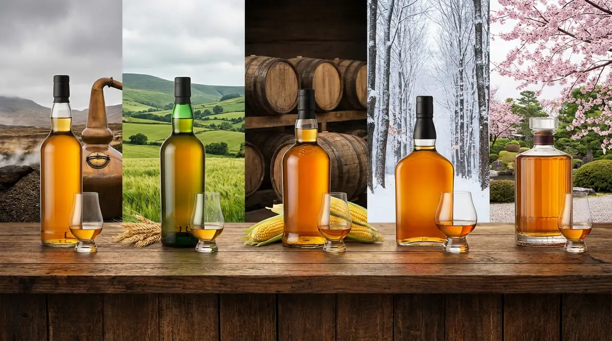 【産地別】世界5大ウイスキーの種類と特徴