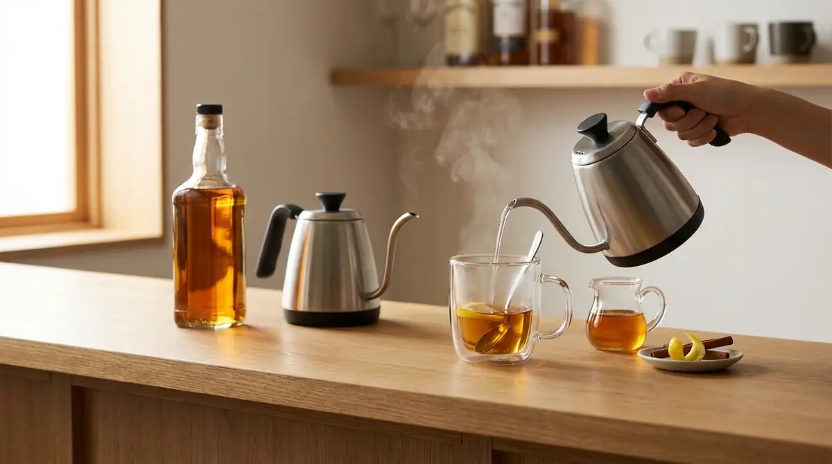 【5ステップ】失敗しないウイスキーお湯割りの作り方