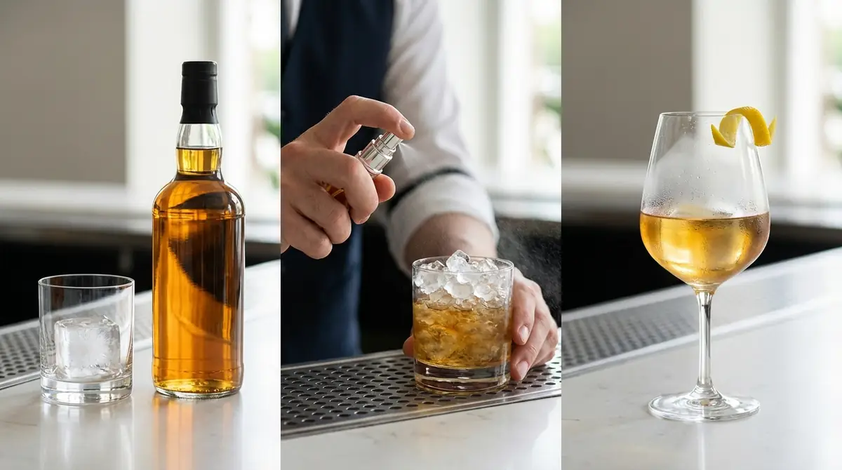 ウイスキーミストの作り方｜3ステップで簡単に完成