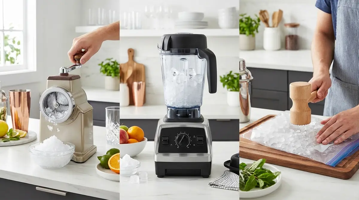 自宅でクラッシュドアイスを作る3つの方法