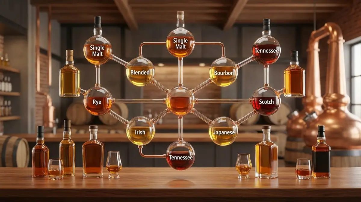 【図解】ウイスキーの種類と分類を一目で理解