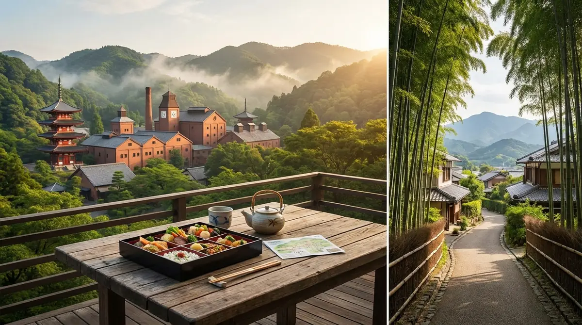 山崎蒸溜所周辺のランチ・観光スポットとモデルコース