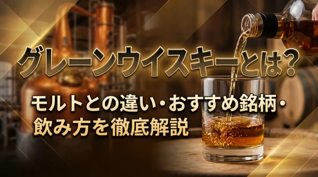 グレーンウイスキーとは？モルトとの違い・おすすめ銘柄・飲み方を徹底解説