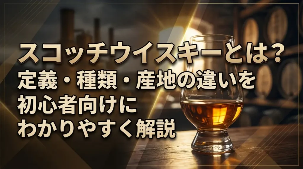 スコッチウイスキーとは？定義・種類・産地の違いを初心者向けにわかりやすく解説