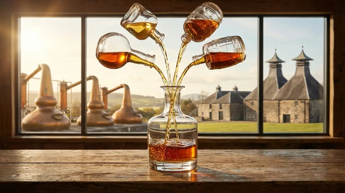 【結論】ピュアモルトとは複数蒸留所のモルト原酒をブレンドしたウイスキー
