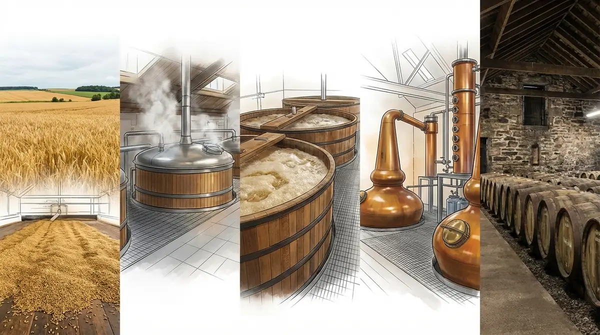 シングルモルトの製造工程を5ステップで解説