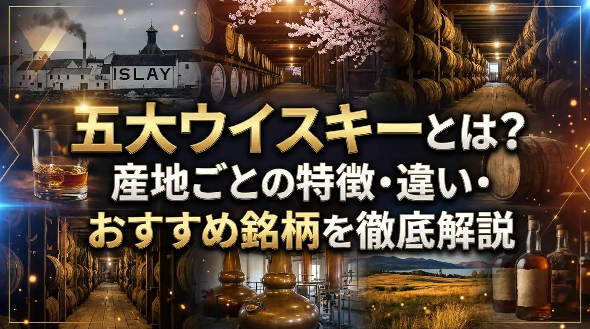 五大ウイスキーとは？産地ごとの特徴・違い・おすすめ銘柄を徹底解説