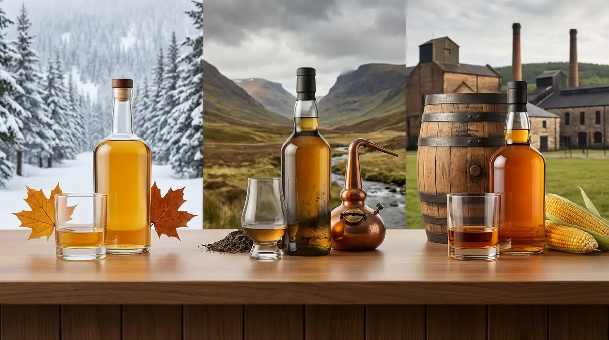 カナディアンウイスキーの特徴｜スコッチ・バーボンとの違い